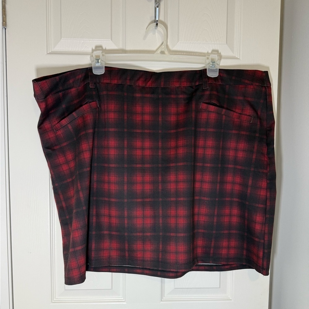 4/$20 Maurice’s plus size buffalo plaid stretchy knit mini skirt- NWT size 4x - Picture 8 of 8